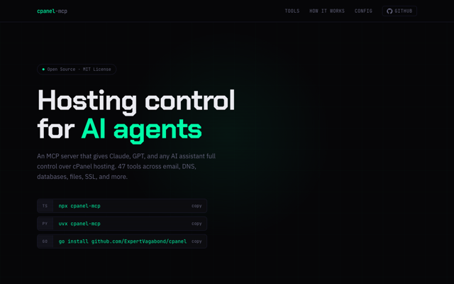 cpanel-mcp — AI-Powered Hosting Control