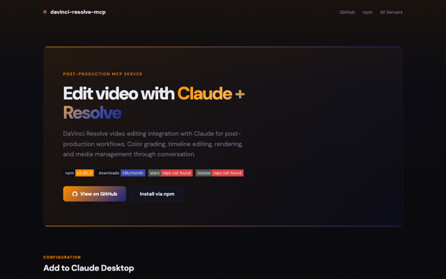 davinci-resolve-mcp — DaVinci Resolve MCP Server