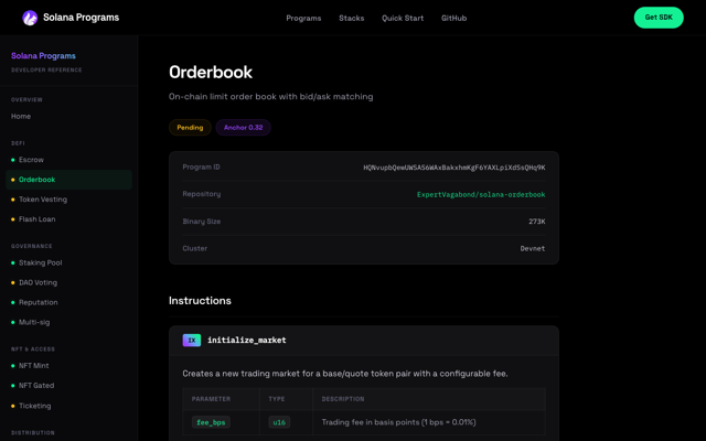 Orderbook / DEX